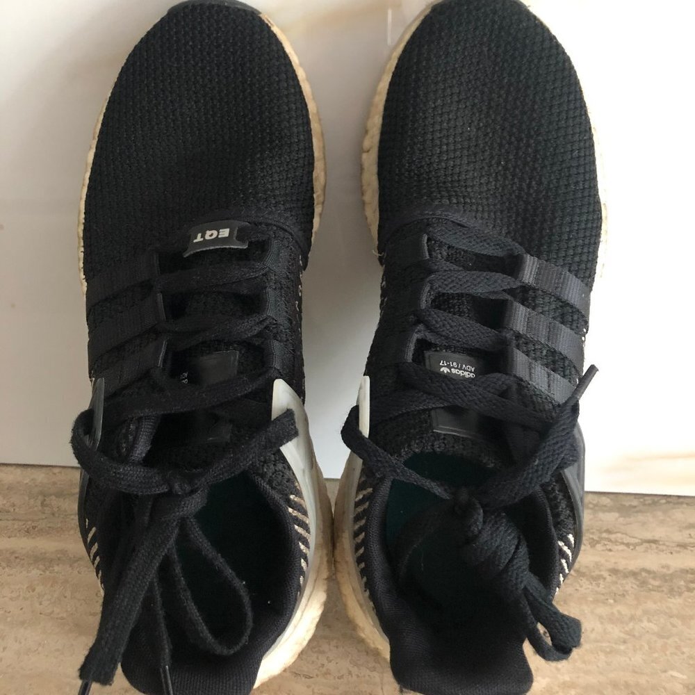 Black and White Adidas EQT Sneakers Size 9.5 - Picture 5 of 8
